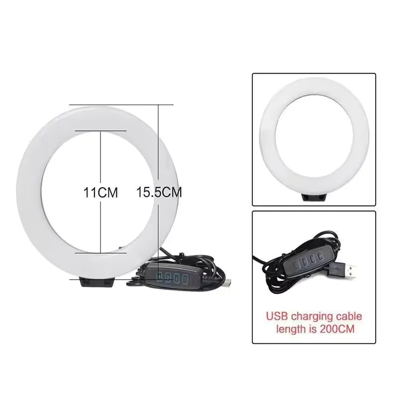 LED 16cm com Tripé Ajustável