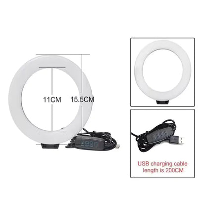 LED 16cm com Tripé Ajustável