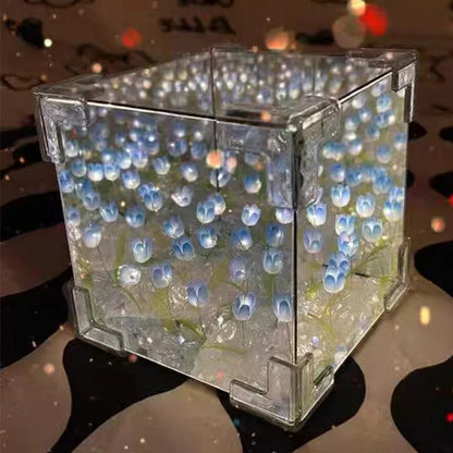 Luz de tulipa cubo